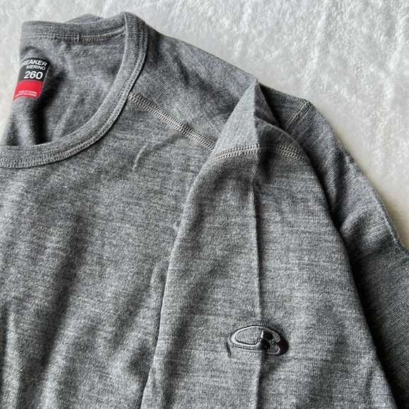 Icebreaker Men’s Merino 260 Tech Long Sleeve Crewe Thermal Top - Picture 11 of 11